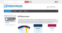 Desktop Screenshot of pflegeplanungen.com